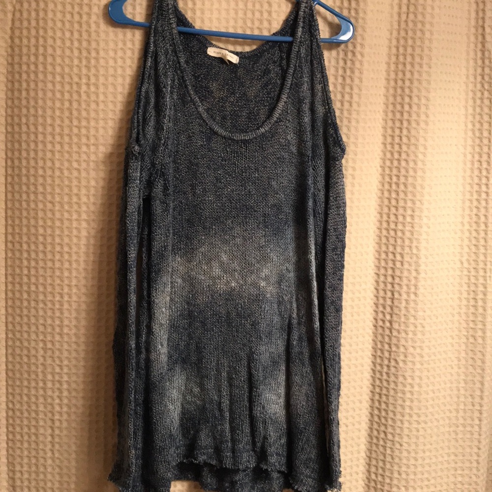 Gilded Intent cold shoulder sweater